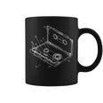 Vintage Blueprint Cinta De Audio Para Casete Retro Taza de café