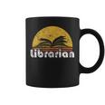 Vintage Reading Book Librarian Retro Sunset Graphic Print Coffee Mug