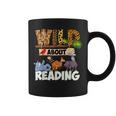 Wild About Reading Book Lover Bookworm Library Day Graphic Print Coffee Mug