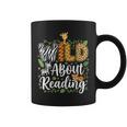 Wild About Reading Books Reader Lover Librarian Bookworm Graphic Print Coffee Mug