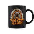 Wild About Reading Books Teacher Leopard Rainbow Men Women Kids Graphic Print Coffee Mug