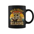 Wild About Reading Cheetah Book Leopard Print Kids Boys Girl Graphic Print Coffee Mug