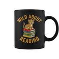Wild About Reading Cute Leopard Teacher Kids Book Lover Graphic Print Coffee Mug Wild About Reading Cute Leopard Teacher Kids Book Lover Graphic Print Coffee Mug