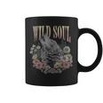 Wildoul Howling Wolf Among Flowers And Forest コーヒーマグ