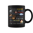 I Will Read Books On a Boat & Everywhere Reading Graphic Print Coffee Mug