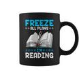 Winter Reading Book Bookworm Winter Graphic Print Coffee Mug