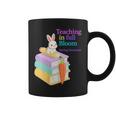 Women's Teaching Spring Semester Bunny Books Pencil Classroom Graphic Print Coffee Mug
