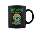 Women's Unearth a Story Summer Reading 2026 Triceratops Dino Book Graphic Print Coffee Mug Women's Unearth a Story Summer Reading 2026 Triceratops Dino Book Graphic Print Coffee Mug