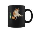 おもしろ猫 喫煙 ジョイント ビール タバコ キティ Gen Z ミーム コーヒーマグ