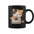 わがまま猫 寿司ねこ ラーメン好き かわいい おもしろ マンガ 長袖tシャツ コーヒーマグ