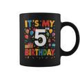 キッズ 5歳の誕生日シャツ男の子キッズ幼児5歳の誕生日男の子 コーヒーマグ