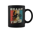 キッズ Braap I'm 9 ダートバイク 誕生日 9 Mx 9歳の誕生日 モトクロス コーヒーマグ