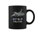 キッズ アメリカ空軍の航空機戦闘機f16ファルコン コーヒーマグ