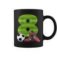 キッズ エイトバースデーサッカー 8歳の男の子 女の子 コーヒーマグ
