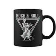 ギター付きロックンロール牛 コーヒーマグ