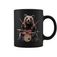 クマの演奏 ドラム リアル コーヒーマグ