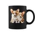 コーギー子犬 長袖tシャツ コーヒーマグ