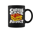 コーヒーケーキ好きのレトロなグラフィック。 コーヒーマグ