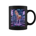 セクシーガールグラフィックtシャツ サイバーパンク ピンナップガールダンサー コーヒーマグ