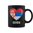 セルビア国旗シャツ コーヒーマグ