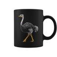 ダチョウ ポートレート 動物 モチーフ 描画 鳥 アート 長袖tシャツ コーヒーマグ
