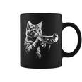 トランペットを奏でる猫 ヴィンテージ ジャズ ミュージシャン トランペッター コーヒーマグ