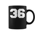ナンバー36 スポーツジャージプレーヤー 36 ファンフロントプリント 代表チーム コーヒーマグ