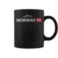 ノルウェー国旗 山 アウトドア旅行 In ノルウェー コーヒーマグ