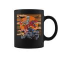 ハロウィーン スケルトン ライディング モンスタートラック トリックオア トリート パーティー コーヒーマグ