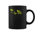 ハワイサーファーのためのサーフハートビートクールウェーブ 長袖tシャツ コーヒーマグ