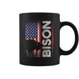ハンティング アメリカンバイソン クリエイティブ ユーズド加工 アメリカ国旗 ハンター コーヒーマグ