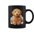 ブランキー付きのかわいいゴールデンドゥードル犬 コーヒーマグ