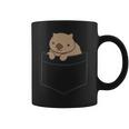 ポケットの赤ちゃんウォンバット かわいいオーストラリアのウォンバット コーヒーマグ