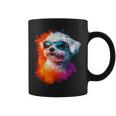 マルチーズ 犬 グラフィック ペット イラスト サングラス マルチーズ コーヒーマグ
