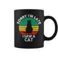 レトロ ヴィンテージorry I'm Late Iaw A Cat かわいい 猫好き コーヒーマグ