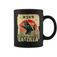 レトロキャットジラtシャツ 陽気な子猫と猫のビンテージポスター コーヒーマグ
