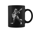 ロックンロールとギターのロッキングウルフ ヴィンテージ Rock Music コーヒーマグ