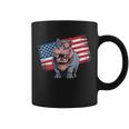 ヴィンテージ カバ アメリカ国旗 サングラス コーヒーマグ