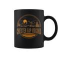 ヴィンテージ チェスターギャップ バージニアマウンテン ハイキングプリント コーヒーマグ
