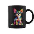 ヴィンテージ レトロ チワワ 犬 かわいい グルービー 犬 長袖tシャツ コーヒーマグ