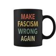 反ファシズムシャツ。Make Fascism Wrong Again 。 長袖tシャツ コーヒーマグ