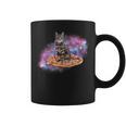 宇宙の猫とピザ コーヒーマグ