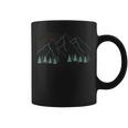 山の自然をモチーフにした登山用の山と森プリント コーヒーマグ