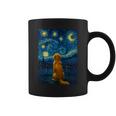 犬 天体観測 ゴッホ 夜空 ゴールデンレトリバー ラブラドール 長袖tシャツ コーヒーマグ