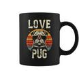 犬愛好家のためのかわいいパグのイラスト コーヒーマグ