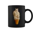 猫 アイスクリーム かわいい ペット 子猫好き 猫 夏 バイブ コーヒーマグ
