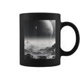 白黒写真 火星月&宇宙写真 コーヒーマグ