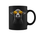 羊 サングラス アート 動物 イラスト グラフィック 羊 コーヒーマグ