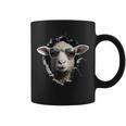 羊が穴から覗いています 農夫 羊飼い 飼い Coolheep Portrait コーヒーマグ