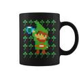 聖パトリックデー 乾杯 ピクセルアート シャムロック ドット絵 レトロゲーム コーヒーマグ